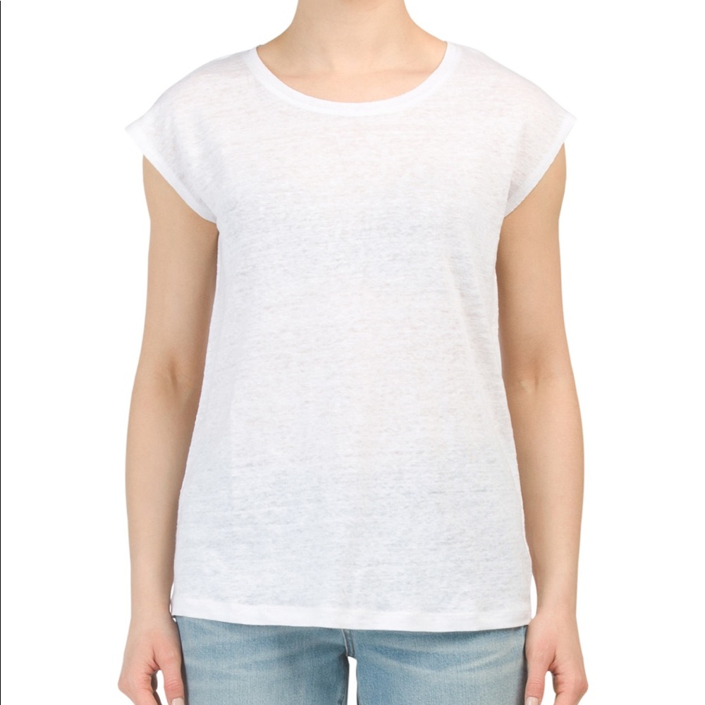 🤩Tahari 100% Linen Dolman Sleeve Top🤩